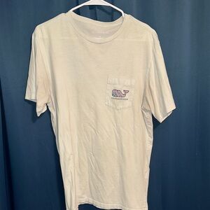 Vineyard Vines Men's Cream Short Sleeve Tee